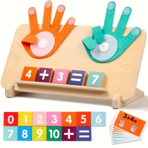 Wooden arithmetic learning board educational toy