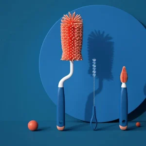 Bottle Brush 360° Rotating Cleaning Brush Set