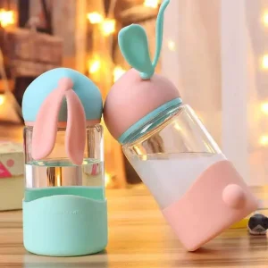 Water Bottles  Glass Bottle with Silicon Sleeve