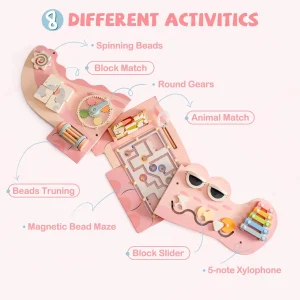 Wall Mounted Activity Centre- Gears Maze Wooden Toy