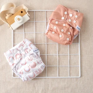2PCS Waterproof Newborn Cloth With Microfiber Insert