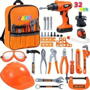 32PCS Kids PretendTool PlaySet