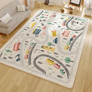 Large Area Decorative Carpet ,Non Slip Washable