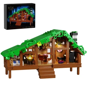 Forest Cabin Cabin Building Blocks Set  (664 PCS)